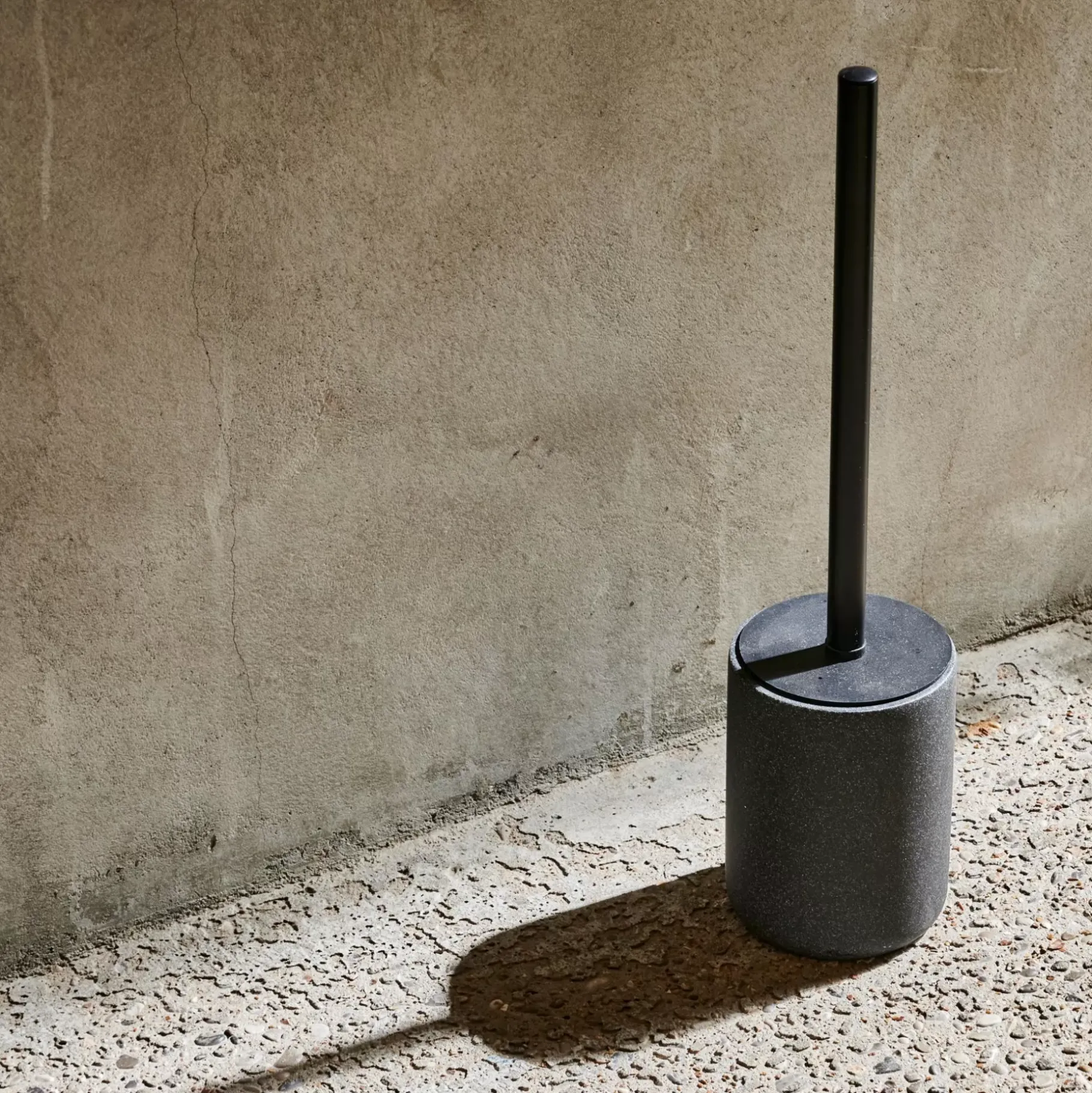 CASA Moon Cepillo Wc En Soporte Negro, Gris Oscuro