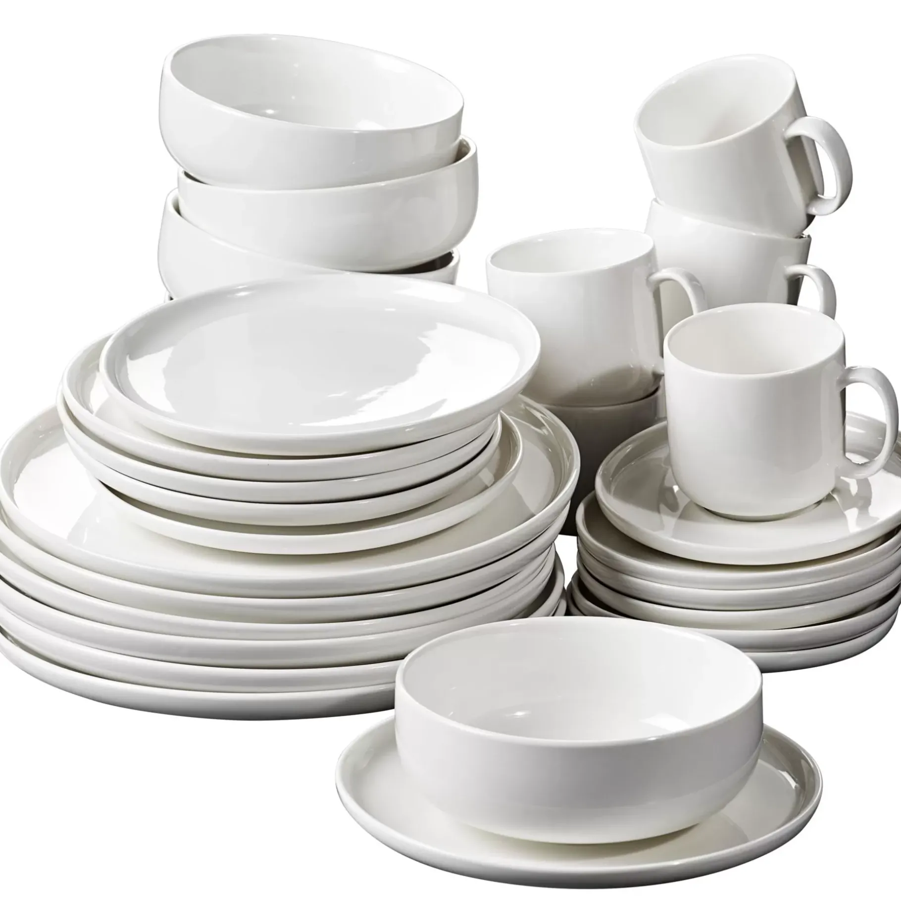 CASA Moon Taza Y Plato Blanco