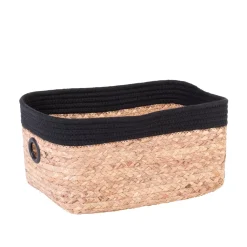 CASA Naturel Cesta De Cajonera Negro, Natural