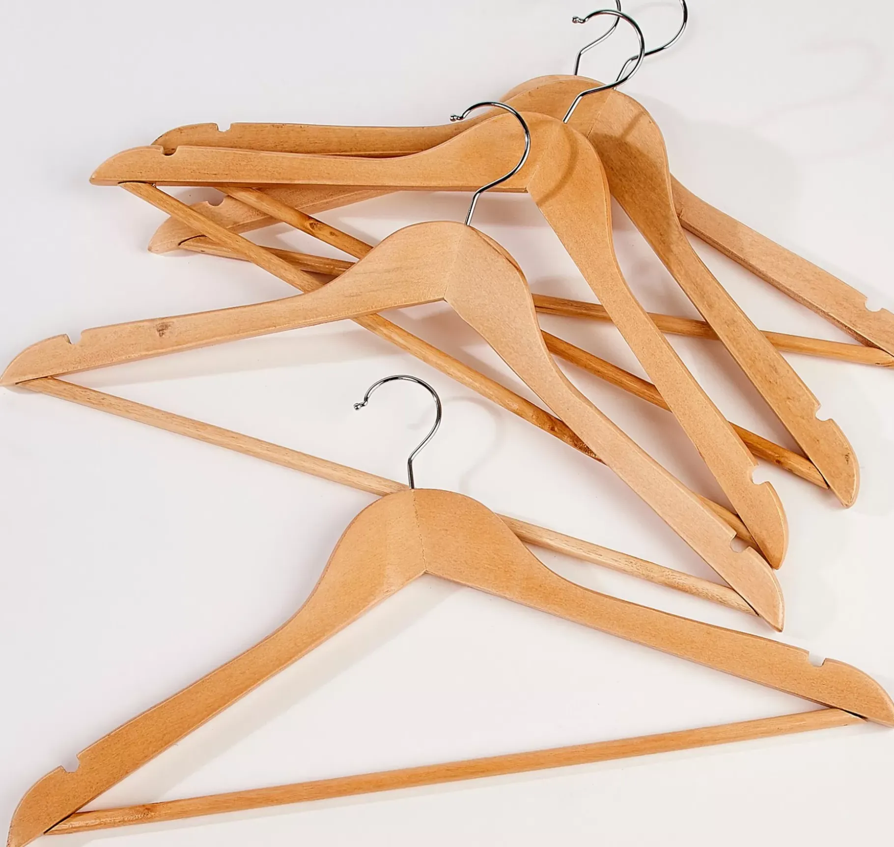 CASA New Wood Perchas Juego De 5 Natural