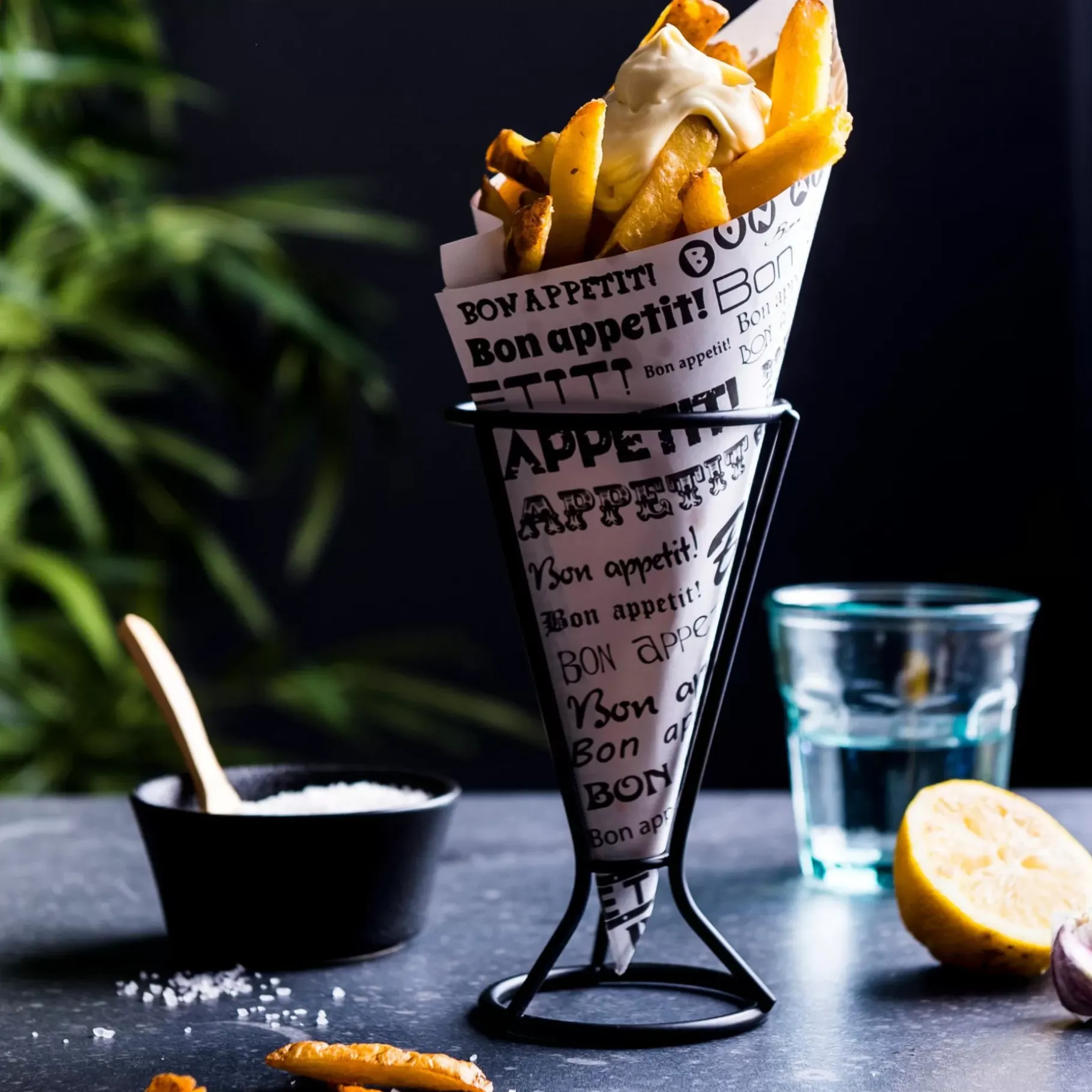 CASA Njam Soporte Para Cucurucho Negro