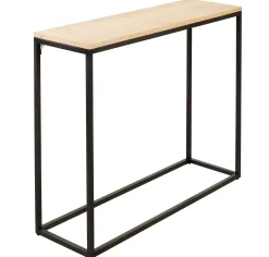 CASA Oak Consola Negro, Natural