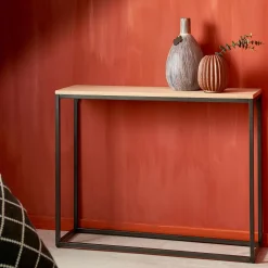 CASA Oak Consola Negro, Natural