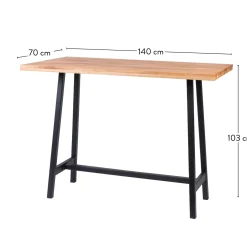 CASA Oak Split Mesa De Bar Natural