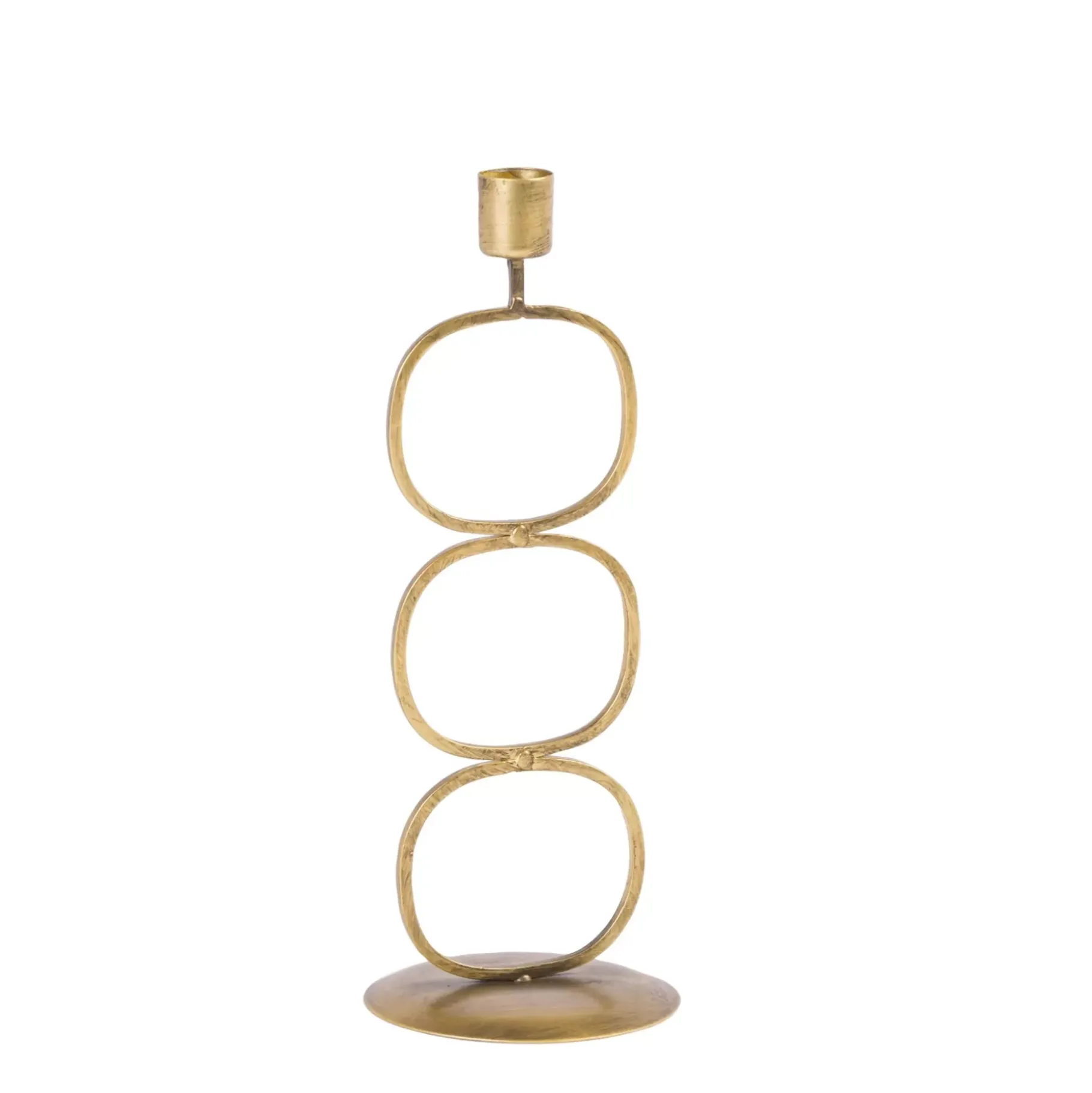 CASA Oval Portavelas Dorado