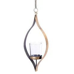 CASA Oval Soporte Para Vela Pequena Bronceado