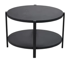 CASA Ovala Mesita De Salon Negro