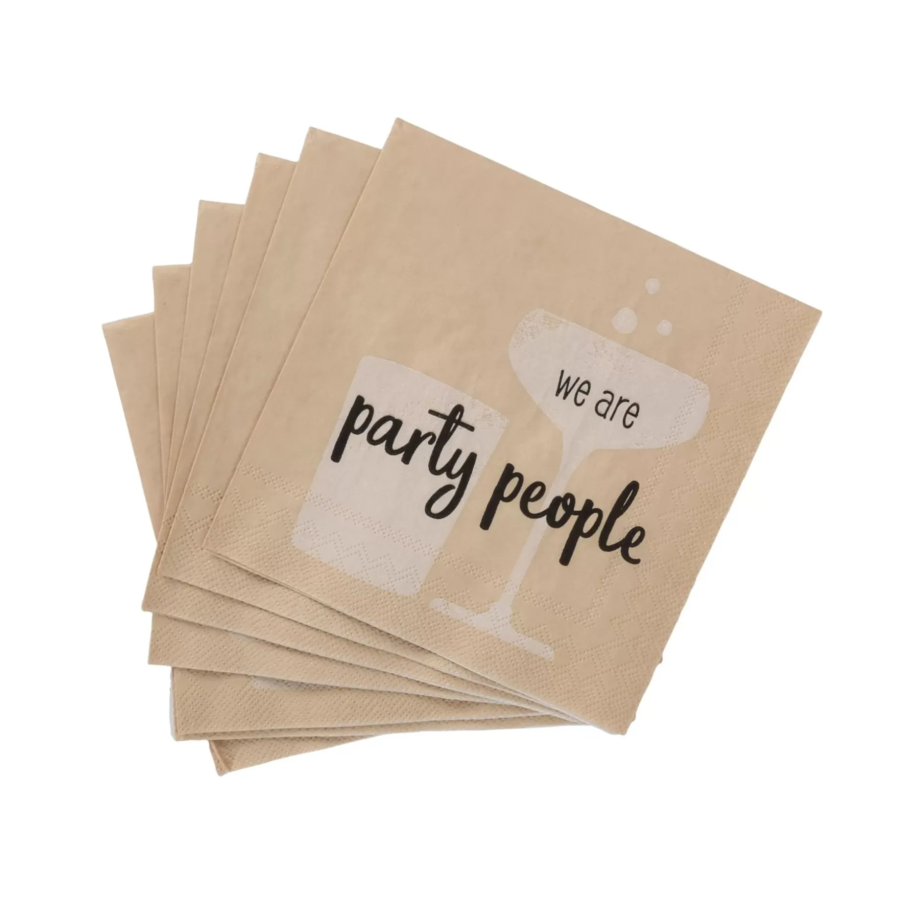 CASA Party People Paquete De 20 Servilletas Beis
