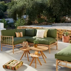 CASA Pauletta Luxe Cojin Verde