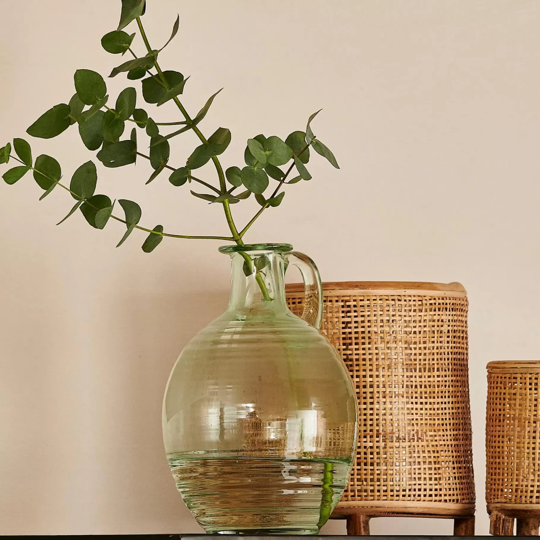 CASA Peonia Florero Verde Claro