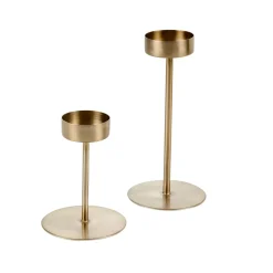 CASA Phantom Soporte Para Vela Pequena Oro Claro