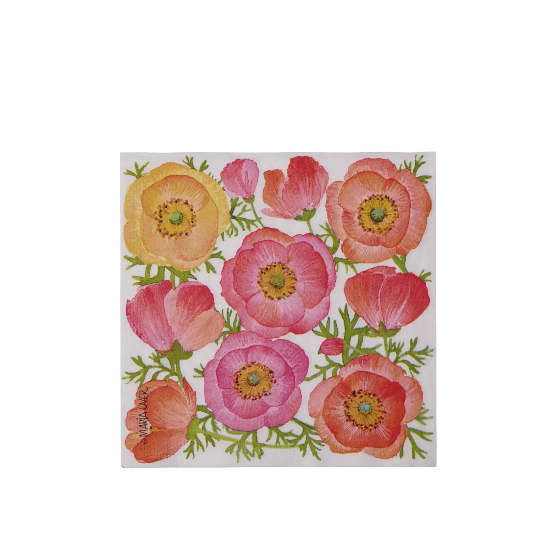 CASA Poppy Paquete De 20 Servilletas Rojo