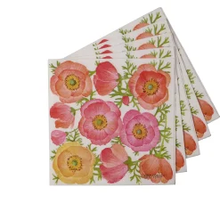 CASA Poppy Paquete De 20 Servilletas Rojo