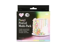 CASA Rainbowdust Paquete 6 Gel Color P/Pasta Azucar Tonos Pastel Varios Colores