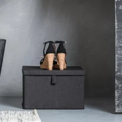 CASA Rango Caja De Almacenaje Gris Oscuro