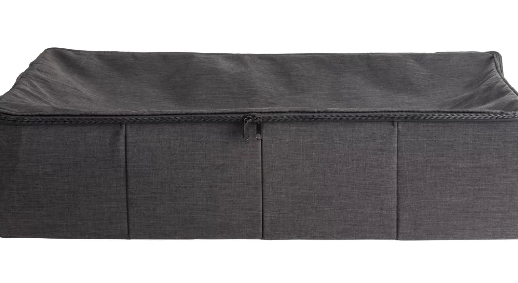 CASA Rango Caja De Almacenaje Con Cierre De Cremallera Gris Oscuro