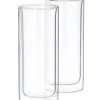 CASA Relax Vasos De Doble Pared Juego De 2 Transparente