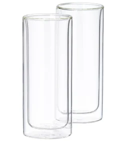 CASA Relax Vasos De Doble Pared Juego De 2 Transparente