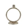 CASA Rings Candelabro Plateado