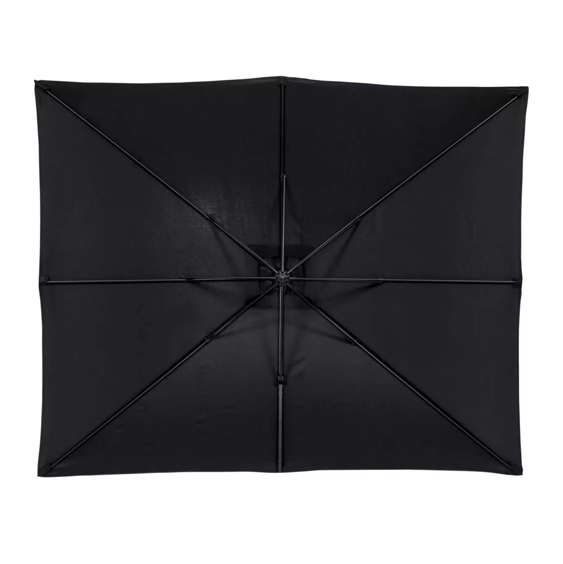 CASA Riva Parasol Colgante Sin Pie Negro