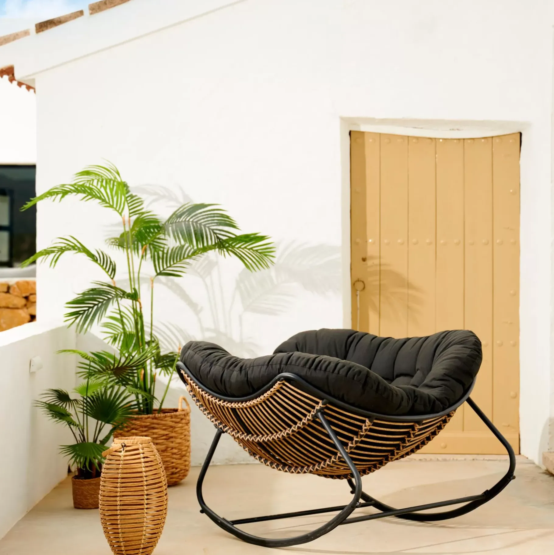 CASA Rocko Mecedora Negro