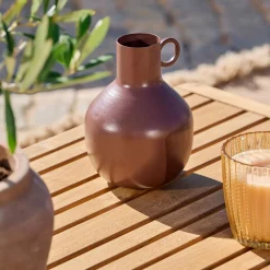 CASA Rondo Florero Marron Oscuro