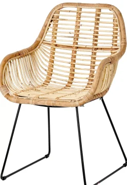 CASA Rotan Silla De Comedor Natural