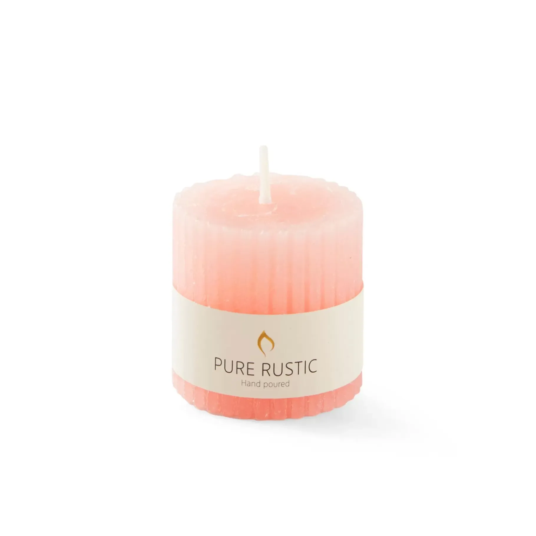 CASA Rustic Vela Estriada Naranja