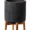 CASA Scuro Macetero Negro