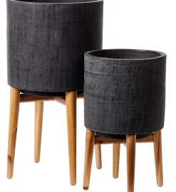 CASA Scuro Macetero Negro