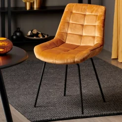 CASA Silka Silla De Comedor Negro, Marron