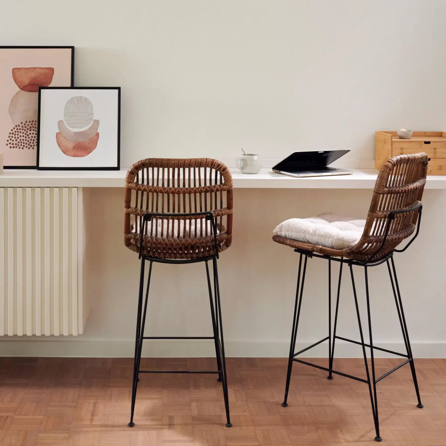 CASA Sumatra Silla De Bar Negro, Natural