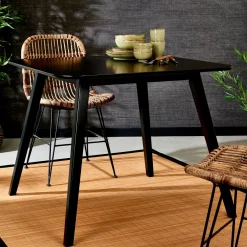 CASA Sumatra Silla De Comedor Negro, Marron