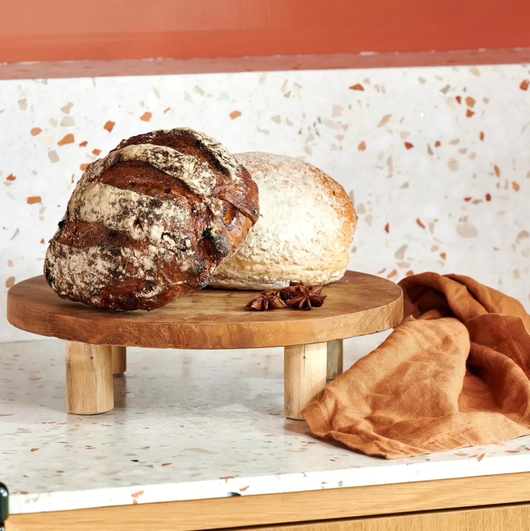 CASA Teak Soporte En Pie Natural