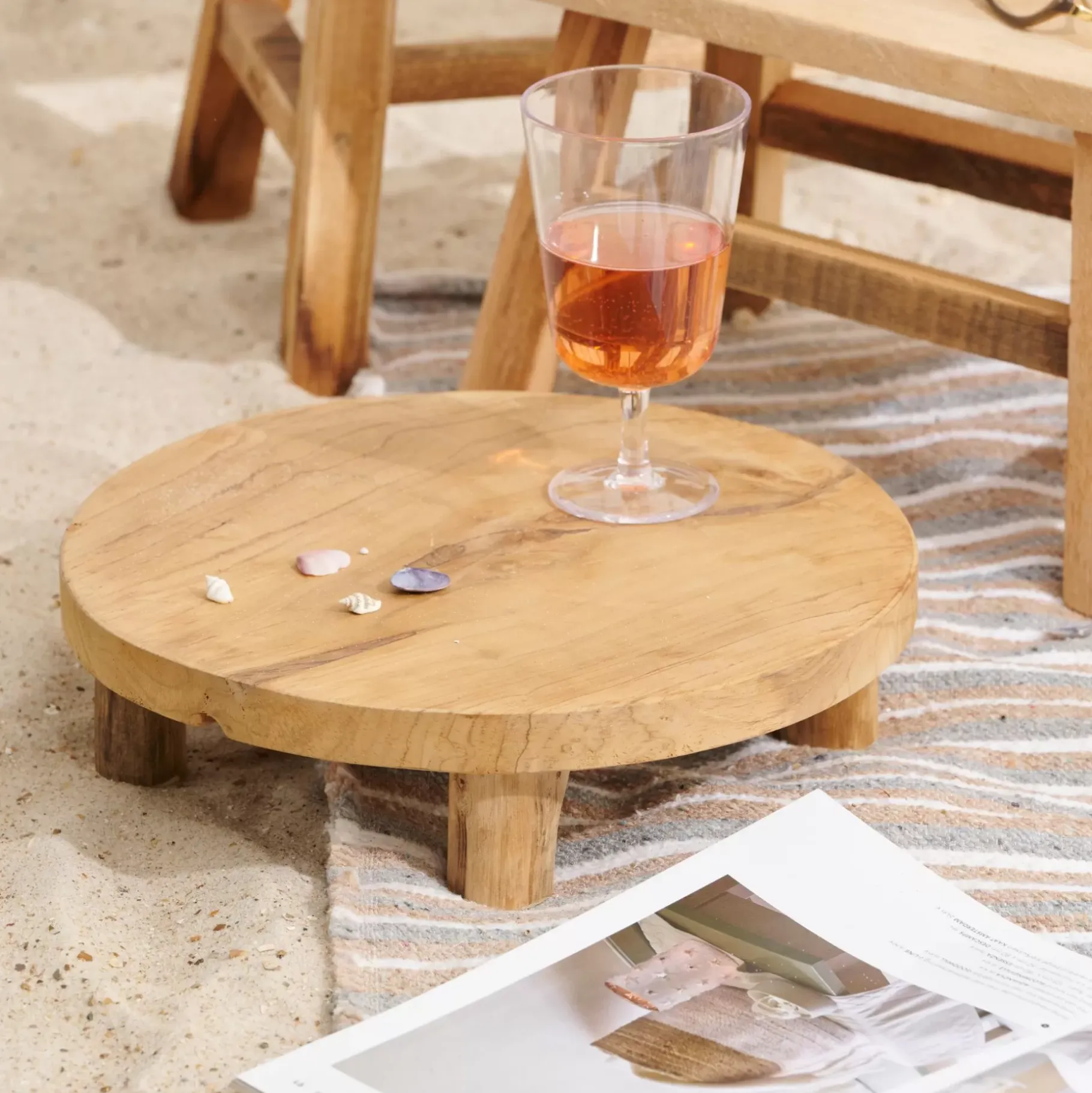 CASA Teak Soporte En Pie Natural