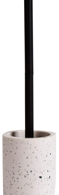 CASA Terrazzo Cepillo Wc En Soporte Blanco