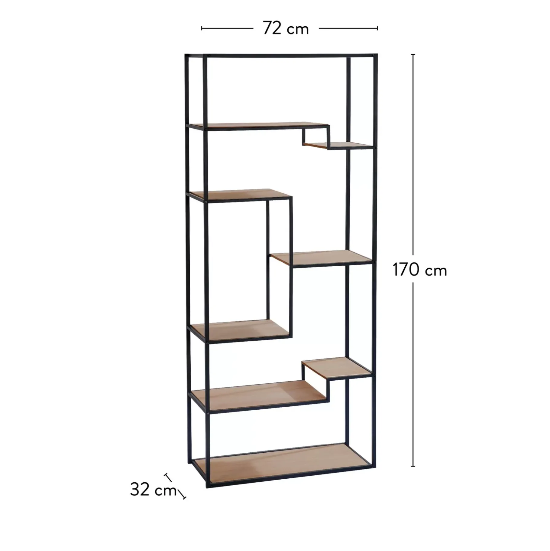 CASA Trapp Estanteria De Pared Marron