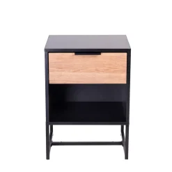 CASA Trenton Mesilla De Noche Negro, Natural