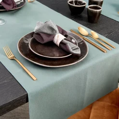 CASA Uniline Camino De Mesa Verde Oscuro