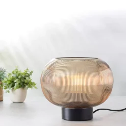 CASA Vinto Lampara De Mesa Ambar Transparente