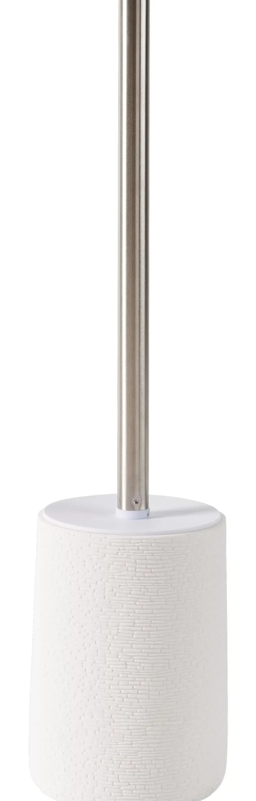 CASA White Elegance Cepillo Wc En Soporte Blanco, Plateado