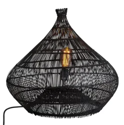 CASA Zalou Lampara De Mesa Negro